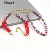 WT-SC003 Handgefertigte Strang-Harzperlen und rote Muschelperlen Sonnenbrillenkette Einzigartige Frauen-Gesichtsmaskenkette 240202