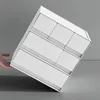 Cajón organizador de escritorio Blanco Simple, caja de almacenamiento de papelería cosmética para oficina y hogar, escritorio apilable, ahorro de espacio 240125