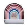 3x3m (10x10 stóp) z dmuchawą w stylu Boho nadmuchiwane sprężyste zamek POGO Rainbow Bounce House z Blower Mini Pastel Castle na imprezę