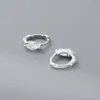 Boucles d'oreilles à clous en argent Sterling 925, zircone cubique géométrique scintillante ovale pour femmes, bijoux de personnalité de mariage