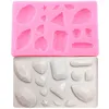 Baking Moulds Mini Gem Diamond Shape Silicone Mold DIY Party Chocolate Fondant Molds Cake Decorating Tools Cupcake Topper Candy Resin