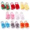 First Walkers 8 Stück Blumen-Fußbänder für Babys. Die Blumen-Baby-Mädchen-Barfuß-Sandalen-Krawatten