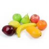 Party Decoration 8Pcs Variety Artificial Fruits Plastic Fake Fruit Kitchen Table DIY Home Food Pography Prop