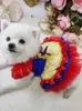 Cão vestuário artesanal roupas vestido pet suprimentos clássico conto de fadas cosplay traje tutu bolha saia vestido de baile festa feriado dia das bruxas