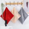 Handdoek 34x34cm Vierkant Polka Dot Jacquard Katoen Zacht Waterabsorberend Badkamer Hangend Gezicht