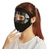 Bandanas Sunscreen Mask Women Summer Full Face Silk Neck Protection Outdoor Dustproof Breathable Anti-ultraviolet Thin