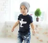 2018 Zomer Jongens Nieuwe Kleding Kinderen Mode Tees Shirts Korte Mouwen Katoenen Vliegtuig Afdrukken T-shirts Groen Blauw Age4190864