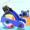 Heel Roller Skate Shoes 4 Wheels Sliding Sport Children Kids Boys Girls Led Pu Rubber Adjustable Flashing Mobility Tools Pulley240129