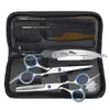 VP Hairdressing Scissors 55 60Inch Set 440C Japan Professional Barber Hairdresser Cutting Hair Thinning Salon Tools 240126