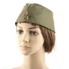 Berets Russian Ship Shaped Hat Men Women Military Fans Collect Display Soviet Sailor Dance Retro Performance