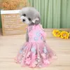 Dog Apparel Pet Clothes Wholesale Spring And Summer Lace Suspender Skirt Three-dimensional Princess Cat Thai D