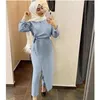 Vêtements ethniques Femmes musulmanes Robe à manches longues Combinaison Dubaï Turquie Kaftan Islamique Eid Mode Abaya Romper Salopette Tenues décontractées