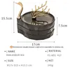 Scatole portaoggetti Orecchini in plastica di lusso a 3 anelli Scatola grande Organizzatore Capacità di visualizzazione Strati Supporto creativo Ciondolo per gioielli