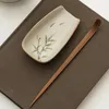 Tea Scoops 1 Set Loose Leaf Plate Coffee Bean Leaves Holder Powder Spoon Scoop