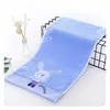 Towel 1/2PCS Hand Towels 32 Strands Embroidered Bear Kitchen Small Soft Household Cleaning Tools Bath Cotton Bathroom Home Daily