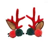 Acessórios de cabelo Chapéus de Natal Selecionados Materiais de Alta Qualidade Doce Personalidade Menina Top Clips Elk Ear Hairpin Versátil
