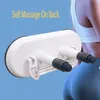 Massagevapenhållare Två sugbas med massagehuvuden Massage Gun Support Self Massage Tool 240124