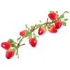 Party Decoration Simulated Strawberry Artificial Fruit Hanging Decor Decorations Faux Realistic Decorative Pendant Fruits