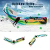 Dancing Wings Hobby E0511 Rainbow Flying Wing V2 RC Airplane 800mm Wingspan Delta Tailpusher Aircraft Kit 240118