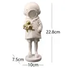 Banksy Sculpture DeepSea Diver Statues Graffiti Street Collectible Art Toy Resin Girl Figurines Home Decoration Desk Shelf Decor 240124