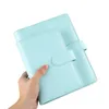 A5 A6 Macaron Loose-Leaf Notebook Case Korean Ins Manual Ledger Without Inner Pages Imitation Leather Diary 240130