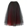Vêtements de nuit pour femmes Jupes gothiques pour femmes Vintage Red Party Clubwear Burlesque Bustier Costumes Accessoires médiévaux Plus Taille