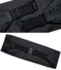 Black Floral Silk Wedding Mens Cummerbunds Bow Tie Brooch Set Tuxedo Formal Wide Belt Ceremonial Belt Elastic Waistband DiBanGu 240122