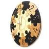 Horloges murales Puzzle Horloge en bois Apprentissage pour enfants Laser Cut Décoratif Silencieux Non Ticking Chambre Rustique Montre en bois