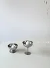 Stainless Steel Goblet Creative Cocktail Wine Cup Ice Cream Dessert Bowl Food Blogger Stainless Steel Tumbler Cup 240122