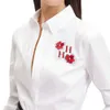 Chch Family Summer Womens Slim Shirts Blus Classic Full Sleeve Fashion Embroidery Business Office Lady Blues 240125