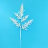 Decorative Flowers 5 Pieces Of Simulated Plants Green Leaves Artificial Wedding Christmas Hand Held Flower Arrangement And Grass Decor