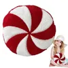 Peppermint Pillow Candy 3D Candy Throw Pillow Christmas Candy Cushion Red Spiral Lollipop Palow for Kid Christmas Hidaving Gift 240118