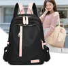 Zaino in colore a contrasto per donna Borse da scuola di grande capacità Zaino da viaggio Oxford impermeabile per adolescenti Zaino per ragazze Bolsa 240130