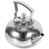 Dinnerware coloca o bule com infusor removível em aço inoxidável panelas de chá de chá de fogão assobia as caldeiras de água de teakettle folhas soltas