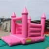 Partihandel rosa uppblåsbart studsslott Vitt bröllop Bounce House Combo Jumper Moon Bouncer för festtid 001