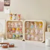 Blind Box Wall Mounted Showcase Acrylic Japanese Anime Garage Kit Storage DIY Removable Dustproof Figures Display Case 240131