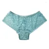 Mutandine da donna Biancheria intima di pizzo Cavallo di cotone Boyshort a vita bassa