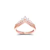Anéis de cluster para mulheres princesa wishbone claro cz 925 prata esterlina masculino anel proposta presente de casamento jóias fazendo