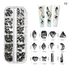 Nail Art Decorations 12 Grids/Box SS4-SS16 Crystal Rhinestones Mixed Sizes Flatback Stones Gems Luxury 3D DIY