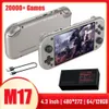 M17 Retro Game Console de jeu portable 4,3 pouces 480 * 272 Écran LCD Mini console de jeu vidéo portable Jeu intégré 25 émulateurs 240124