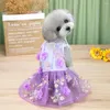 Dog Apparel Pet Clothes Wholesale Spring And Summer Lace Suspender Skirt Three-dimensional Princess Cat Thai D