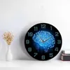 Wall Clocks Hanging Clock Silent Circuit Board Brain Pattern Analog For School Bar