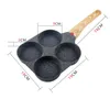 Kantor 4 håls stekpanna köksredskap stek kastrull non-stick omelett elektrisk keramisk spis