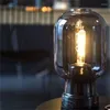 Masa lambaları ronin modern lamba lüks basit başucu yaratıcı vintage cam masa ışık led dekor ev oturma odası el
