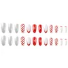 False Nails Christmas Fake With Glitter Decor Easy To Apply Simple Peel Off For Manicure Lovers And Beauty Bloggers