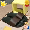 Box Sandals With Slippers Slides Casual Shoe Flat Slide Designer Men Women Slipper Flip Flop Brand Lightweight House Black Sandals