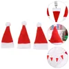 Kök förvaring 12st Santa Hat Bottle Toppers Julsilverhållare Xmas Claus Tablewer Holder For Holiday Dinner Table Party