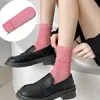 Women Socks 2024 Summer Breathable Cotton For Thin Cute Lace Frilly Ruffle JK Lolita Hollow Long