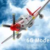 WLTOYS XK A280 RC Airplane P51 Fighter Simulator 24G 3D6G Mode Aircraft With LED Searchlight Plane Toys for Children Gift 240131