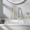 Rubinetti per lavandino del bagno Rubinetto in ottone di lusso in oro spazzolato Lavabo di alta qualità Acqua fredda Rubinetto per lavabo moderno Goldern Lavabo